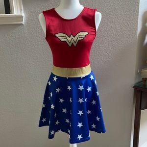 WONDER WOMAN Halloween D C Comics Original PARTY DReSS worn 1 time size S/M